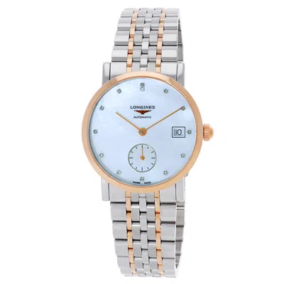 Longines Elegant Automatic Diamond White Dial Ladies Watch L4.312.5.87.7 In Multi
