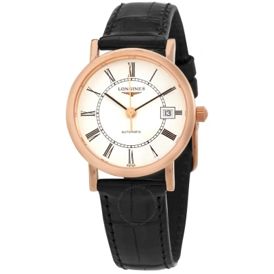 Longines Elegant Automatic White Dial Ladies Watch L4.378.8.11.0 In Black