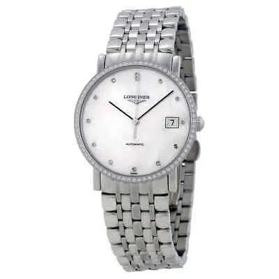 Pre-owned Longines Elegant Automatic White Dial Stainless Steel Watch L48090876