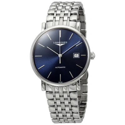 Longines Elegant Blue Dial Automatic Men's Watch L49104926 In Metallic