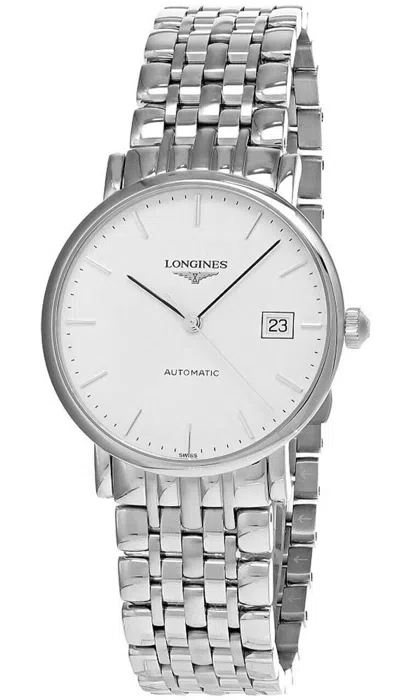 Pre-owned Longines Elegant Collection Auto 37mm White Dial Ss Men's Watch L4.810.4.12.6