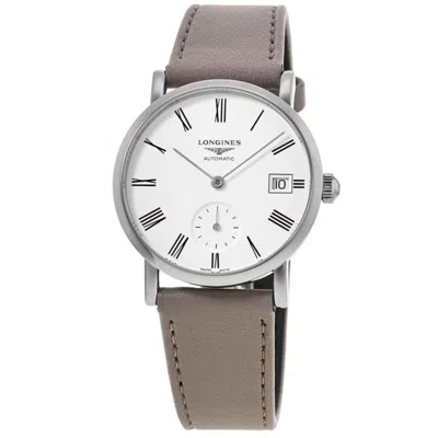 Longines Elegant Collection Automatic Automatic White Dial Fabric Strap Women's Watch L4.312.4.11.2 In Gray