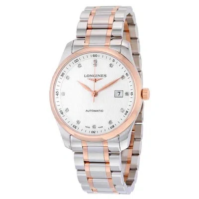 Pre-owned Longines Elegant Silver Diamond Dial Men's Watch L27935777