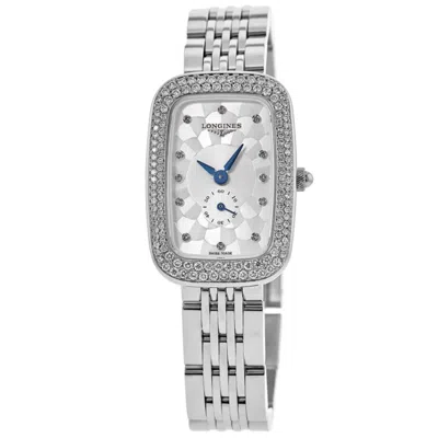 Longines Equestrian Diamond Mother Of Pearl Dial Steel Women's Watch L6.141.0.77.6 In Metallic