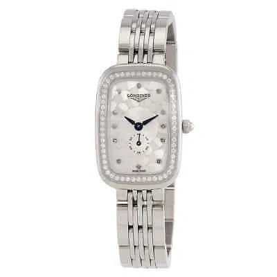 Pre-owned Longines Equestrian Quartz Diamond Silver Dial Ladies Watch L6.141.0.77.6