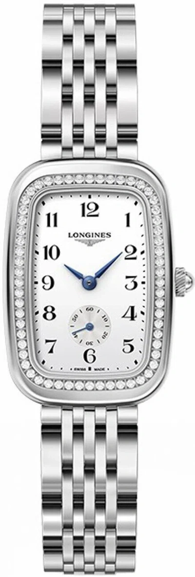 Pre-owned Longines Equestrian White Dial Diamond Womens Dress Watch Buy Online Sale In Silver