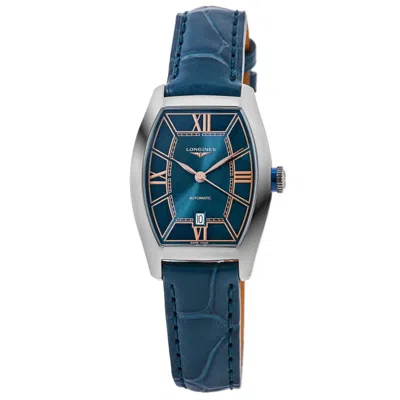 Longines Evidenza Automatic Blue Dial Leather Strap Women's Watch L2.142.4.96.2