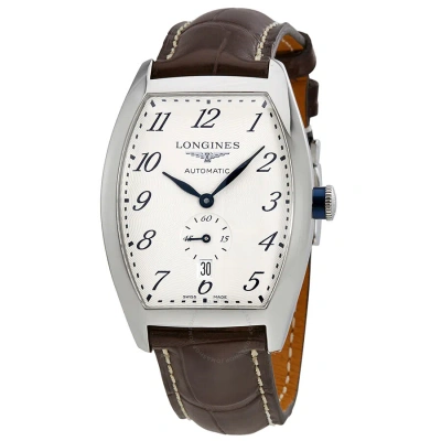 Longines Evidenza Automatic Silver Dial Men's Watch L2.642.4.73.4 In Blue / Brown / Silver