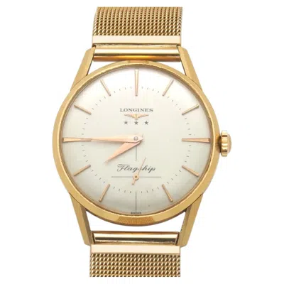 Pre-owned Longines “flagship” — 18k Yellow Gold Dress Watch 33mm