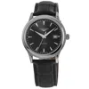 Longines Flagship Automatic Black Dial Leather Strap Men's Watch L4.984.4.59.2 In Black