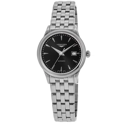 Longines Flagship Automatic Black Dial Stainless Steel Women's Watch L4.374.4.59.6 In Multi
