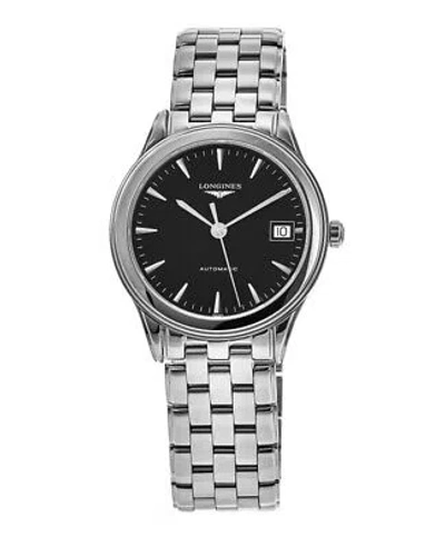 Pre-owned Longines Flagship Automatic Black Dial Steel Unisex Watch L4.774.4.52.6