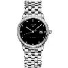 Longines Flagship Automatic Black Diamond Dial Steel Men's Watch L4.984.4.57.6 In Black