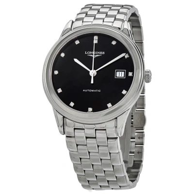 Longines Flagship Automatic Diamond Black Dial Men's Watch L4.974.4.57.6