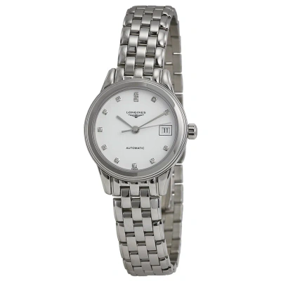 Longines Flagship Automatic Diamond Ladies Watch L4.274.4.27.6 In White
