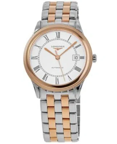 Pre-owned Longines Flagship Automatic Two Tone White Dial Men's Watch L4.974.3.91.7