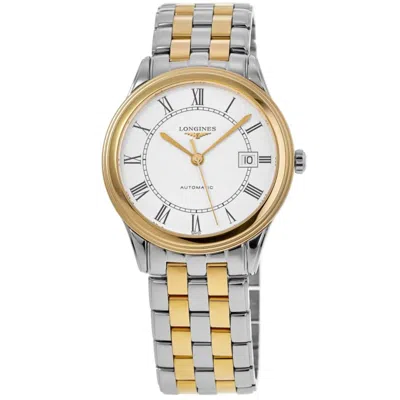 Longines Flagship Automatic White Roman Dial Two Tonewomen's Watch