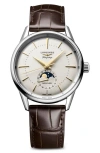 Longines Flagship Heritage Watch, 38mm In Silver