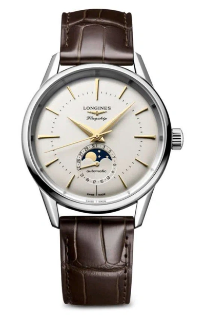 Longines Flagship Heritage Watch, 38mm In Silver