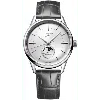 Longines Flagship Heritage Moonphase Automatic Silver Dial Grey Leather Strap Men's Watch L4.815.4.72.2 In Silver