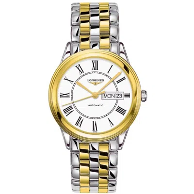 Longines Flagship White Dial Stainless Steel And Yellow Gold Pvd Men's Watch L4.899.3.21.7