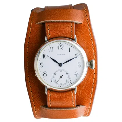 Pre-owned Longines For Ryrie Bros Of Toronto Canada Sterling Silver Trench Watch From 1906 In Multi