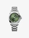 Longines L3.430.4.07.6 Conquest Stainless Steel Automatic Watch Green In Green