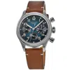 Longines Heritage Avigation Big Eye Automatic Petroleum Dial Brown Leather Strap Men's Watch L2.816.1.93.2