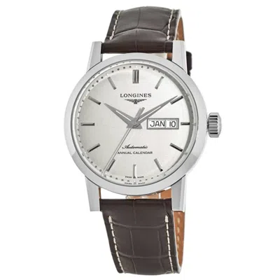 Longines Heritage Beige Dial Brown Leather Strap Men's Watch L4.827.4.92.2 In Sand