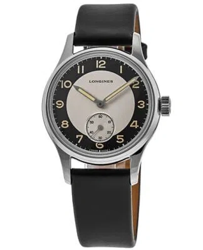 Pre-owned Longines Heritage Classic Black & Silver Dial Men's Watch L2.330.4.93.0