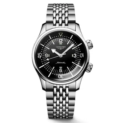 Pre-owned Longines Heritage Legend Diver Black Dial Auto 39mm Men's Watch L37644506