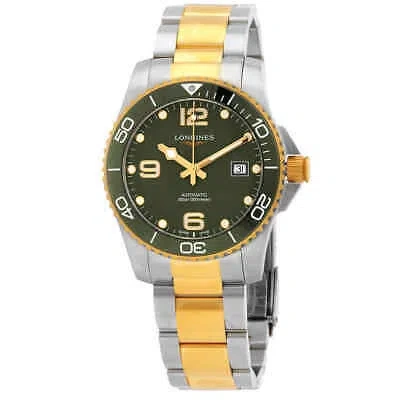 Pre-owned Longines Hydro Conquest Automatic Green Dial Men's Watch L3.781.3.06.7