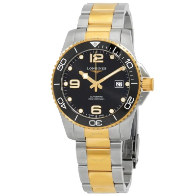 Longines Hydroconquest Automatic Black Dial Men's Watch L3.781.3.56.7 In Gold