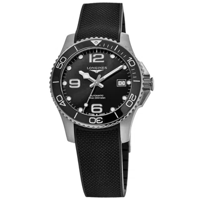 Longines Hydroconquest Automatic Black Dial Rubber Strap Men's Watch L3.780.4.56.9