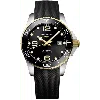 Longines Hydroconquest Automatic Black Dial Rubber Strap Men's Watch L3.782.3.56.9 In Black