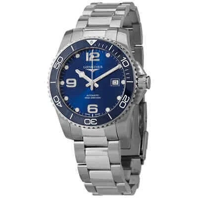 Pre-owned Longines Hydroconquest Automatic Blue Ceramic Bezel 41 Mm Men's Watch
