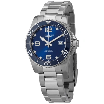 Longines Hydroconquest Automatic Blue Ceramic Bezel 41 Mm Men's Watch L3.781.4.96.6 In Metallic