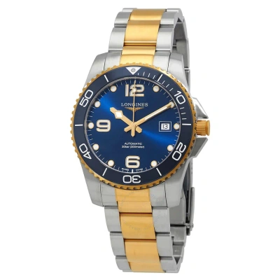 Longines Hydroconquest Automatic Blue Dial Men's Watch L3.781.3.96.7 In Two Tone  / Blue / Gold / Gold Tone / Yellow