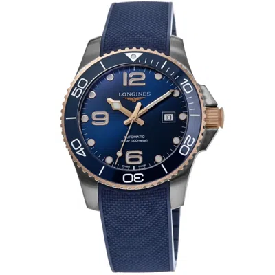 Longines Hydroconquest Automatic Blue Dial Rubber Strap Men's Watch L3.782.3.98.9