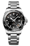 Longines Men's Swiss Automatic Hydroconquest Stainless Steel Steel Bracelet Watch 41mm In Black