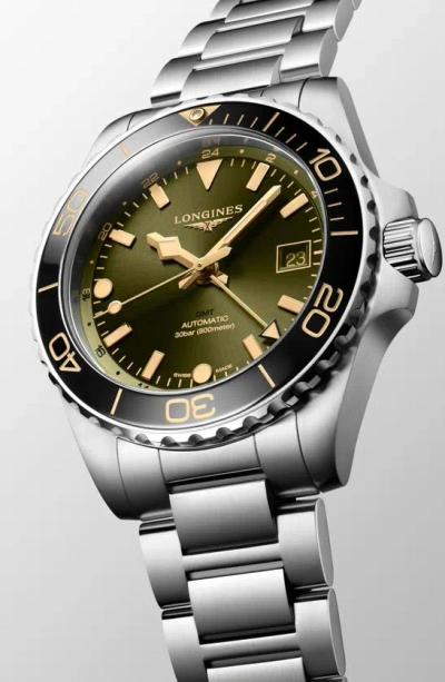 Longines Hydroconquest Automatic Bracelet Watch, 41mm In Green