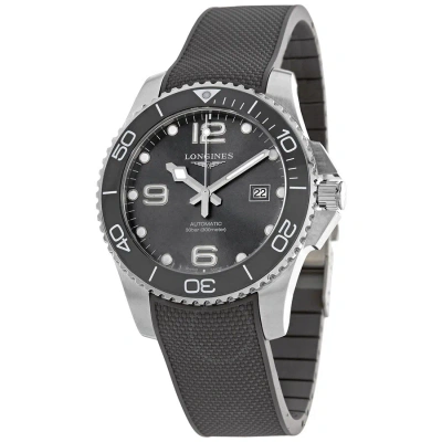 Longines Hydroconquest Automatic Grey Dial Men's Watch L3.782.4.76.9 In Black