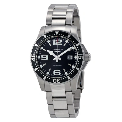 Longines Hydroconquest Black Dial Men's 39mm Watch L3.730.4.56.6 In Metallic