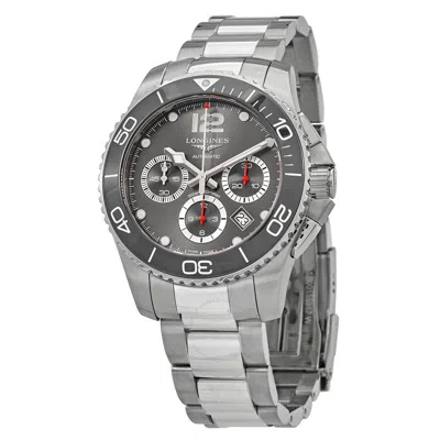 Longines Hydroconquest Chronograph Automatic Grey Dial Men's Watch L3.883.4.76.6 In Grey/silver Tone