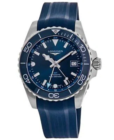 Pre-owned Longines Hydroconquest Gmt Automatic Blue Dial Men's Watch L3.890.4.96.9