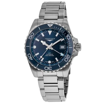 Longines Hydroconquest Gmt Automatic Blue Dial Steel Men's Watch L3.890.4.96.6