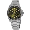 Longines Hydroconquest Gmt Automatic Green Dial Steel Men's Watch L3.890.4.06.6