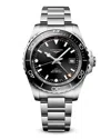 Longines Hydroconquest Gmt Watch, 43mm In Black/silver