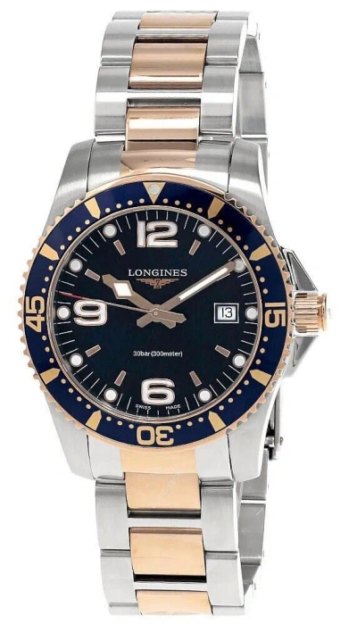 Pre-owned Longines Hydroconquest Quartz 41mm Blue Dial Ss Men's Watch L3.740.3.98.7