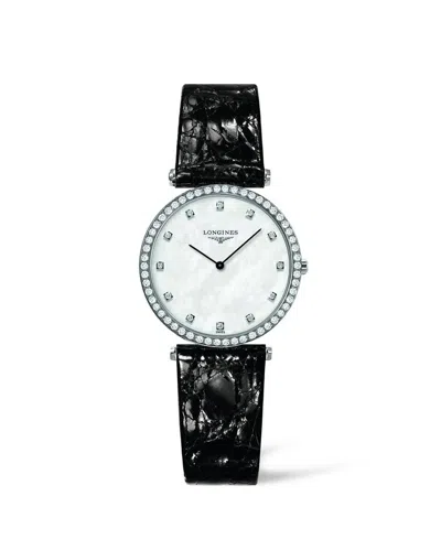 Pre-owned Longines L4.513.0.87.2 : La Grande Classique Quartz 29 Diamond Bezel